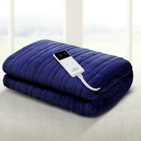 Giselle Bedding Electric Throw Blanket - Navy thumbnail