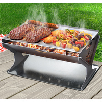 Grillz Fire Pit BBQ Grill Steel thumbnail