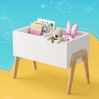Keezi Kids Toy Box Chest Storage Bin Container Wooden Cabinet Clothes Book Organiser Bedroom thumbnail