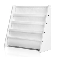 Keezi 4 Tiers Kids Bookshelf Magazine Shelf Children Bookcase Rack Organiser thumbnail