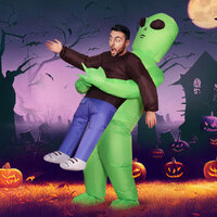 Inflatable Green Alien Costume Adult Suit Blow Up Party Fancy Dress Halloween Cosplay thumbnail