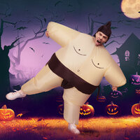 Inflatable Sumo Costume Adult Suit Blow Up Party Fancy Dress Halloween Cosplay thumbnail