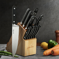 5-Star Chef 14PCS Kitchen Knife Set Stainless Steel Non-stick with Sharpener thumbnail