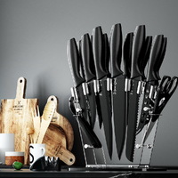 5-Star Chef 17PCS Kitchen Knife Set Stainless Steel Non-stick with Sharpener thumbnail