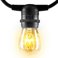 38m LED Festoon String Lights Outdoor Christmas Wedding Waterproof Garden Decor thumbnail