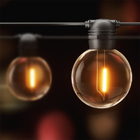 17m Solar Festoon Lights Outdoor LED String Light Wedding Christmas Party thumbnail