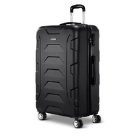 Wanderlite 28 Inch Luggage with TSA Lock Spinner Travel Suitcase Carry On Hard Shell Luggage Case Black thumbnail