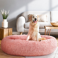 i.Pet Pet Bed Dog Cat 110cm Calming Extra Large Soft Plush Pink thumbnail