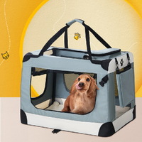 i.Pet Pet Carrier Soft Crate Dog Cat Travel 70x52CM Portable Foldable Car Large thumbnail