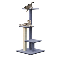 i.Pet Cat Tree 124cm Scratching Post Tower Scratcher Trees Wood Condo Board thumbnail