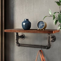 Artiss Floating DIY Pipe Shelf - IVES thumbnail