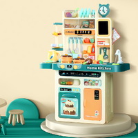 Keezi Kids Kitchen Pretend Play Set Cooking Sound Steam Light Function thumbnail