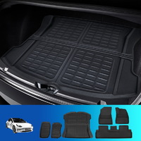 3PCS Car Rear Front Cargo Trunk Toolbox Luggage Rubber Mats for Tesla Model 3 2021-2022 thumbnail