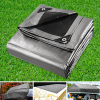 Instahut Tarp Tarpaulin 3x3.6m Canvas Camping Heavy Duty Sun Cover thumbnail