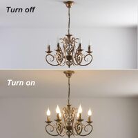 French Country Chandelier, 6 Lights, Rustic thumbnail