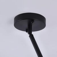 Modern Sputnik Chandelier Black Gold E27 Bulbs thumbnail