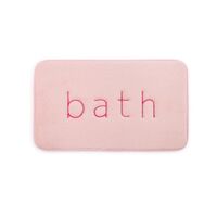 Extra Thick Memory Foam & Super Comfort Bath Rug Mat for Bathroom (60 x 40 cm, Pink) thumbnail
