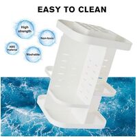 360 Rotating Large Capacity Makeup Organizer for Bedroom and Bathroom (White) thumbnail