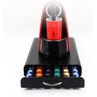 CARLA HOME Coffee Pods Holder Storage Drawer Compatible with 60 Nespresso Pods for Kitchen Storage & Organisation (Black) thumbnail