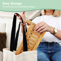 CARLA HOME Portable Bamboo Baby Bottle Drying Rack thumbnail