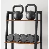 5-Tier Industrial Bookcase, Rustic Brown thumbnail