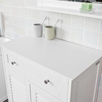 Freestanding Storage Cabinet with Doors/Drawer 60x87x35 cm thumbnail