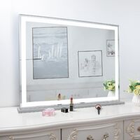 Hollywood LED Makeup Mirror with Smart Touch Control and 3 Colors Dimmable Light (72 x 56 cm) thumbnail