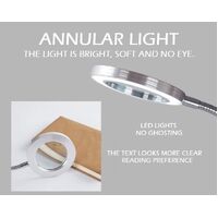 Lighting LED 8X Magnifying Lamp with Metal Clamp 360&deg; Flexible Gooseneck and USB Plug Design for Tattoo, Manicure and Reading thumbnail