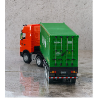 1:18 Scale 9-Channel Alloy Remote Control Container Truck with Lights & Sound for Indoor Play thumbnail