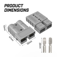 X-BULL 10 x 50A Anderson Style Plug Copper Connectors Terminals Pack Caravan Trailer Solar thumbnail
