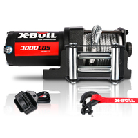 X-BULL Electric Winch 3000LBS 12V Steel Cable Wireless Remote ATV UTV 4WD BOAT 20 Units thumbnail
