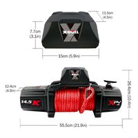 X-BULL Electric Winch 12V Synthetic Rope Wireless 14500LB Remote 4X4 4WD Boat thumbnail