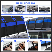 X-BULL Waterproof Car Roof Cargo Bag 595L Top Rack Carrier Luggage Storage Cube thumbnail