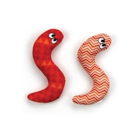 4x Pack Surf Snakes 9cm Catnip Cat Crinkle Toy Chase Kitten Teaser thumbnail