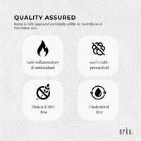 250ml Organic Hemp Seed Oil - Cold Pressed Food Grade Healthy Oils Foods thumbnail