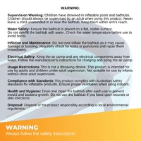 Portable Bathtub and Wireless Pump - Inflatable Foldable Collapsible Adult Tub thumbnail