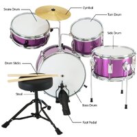 Karrera Childrens 4pc Drum Kit - Purple thumbnail