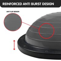 Powertrain Fitness Yoga Ball Home Gym Workout Balance Trainer Grey thumbnail