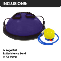 Powertrain Fitness Yoga Ball Home Gym Workout Balance Trainer Purple thumbnail