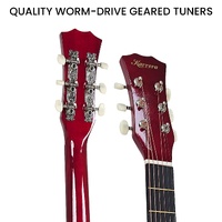 Karrera 38in Cutaway Acoustic Guitar with guitar bag - Natural thumbnail