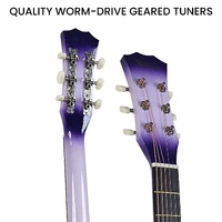 Karrera 38in Cutaway Acoustic Guitar with guitar bag - Purple Burst thumbnail