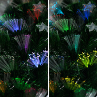 Christabelle 1.2m Enchanted Pre Lit Fibre Optic Christmas Tree Stars Xmas Decor thumbnail