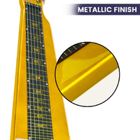 Karrera 29in 6-String Lap Steel Hawaiian Guitar - Metallic Gold thumbnail