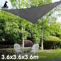 Wallaroo Triangle Shade Sail 3.6 x 3.6 x 3.6M - Grey thumbnail