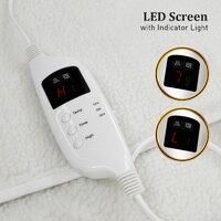 Laura Hill Electric Blanket Heated Fitted King Size Bed Safety 9 Heat Levels thumbnail