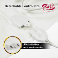 Laura Hill Electric Blanket Queen Size Fitted Underlay Winter Throw - White thumbnail