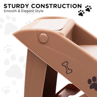 Furtastic 50cm Foldable Step Ladder Stairs - Brown thumbnail