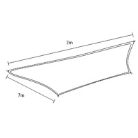 Wallaroo Rectangular Shade Sail 7m x 7m - Sand thumbnail