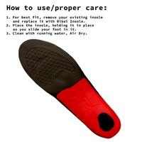 2X Set Full Whole Insoles Shoe Inserts 3-Size Combo Arch Support Foot Pads thumbnail