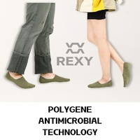 10X Rexy Daily No Show Ankle Socks Medium Non-Slip Breathable MULTI COLOUR thumbnail